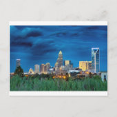 Charlotte NC Skyline Briefkaart (Voorkant)