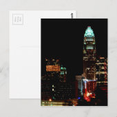 Charlotte NC Skyline Briefkaart (Voorkant / Achterkant)