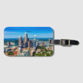 Charlotte, NC skyline foto Bagagelabel (Voorkant (horizontaal))