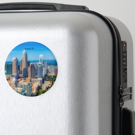 Charlotte, NC skyline foto Magneet (Insitu (bagage))
