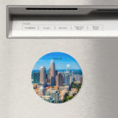 Charlotte, NC skyline foto Magneet (Insitu (Vaatwasser))