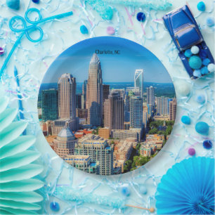 Charlotte, NC skyline foto Papieren Bordje