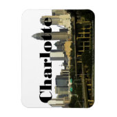 Charlotte NC Skyline met Charlotte in de hemel Magneet (Verticaal)