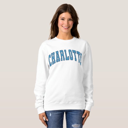Charlotte NC  Varsity College Style Trui (Voorkant volledig)