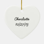 Charlotte Newborn-Lovebugdoxies puppy keepomwille Keramisch Ornament (Achterkant)