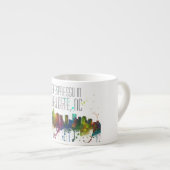 CHARLOTTE, NOORD CAROLINA SKYLINE ESPRESSO KOP (Voorkant rechts)