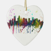 CHARLOTTE, NOORD CAROLINA SKYLINE KERAMISCH ORNAMENT (Rechts)