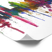 CHARLOTTE, NOORD CAROLINA SKYLINE POSTER (Hoek)