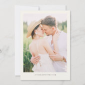 CHARLOTTE NOORTH CAROLINA Skyline Save the Date Kaart (Achterkant)