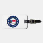 Charlotte North Carolina Bagagelabel (Voorkant horizontaal)