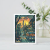 Charlotte North Carolina beroemde reisplaats Briefkaart (Staand voorkant)