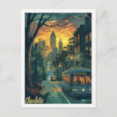 Charlotte North Carolina beroemde reisplaats Briefkaart (Voorkant)