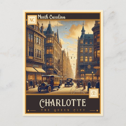 Charlotte, North Carolina |  Briefkaart (Voorkant)