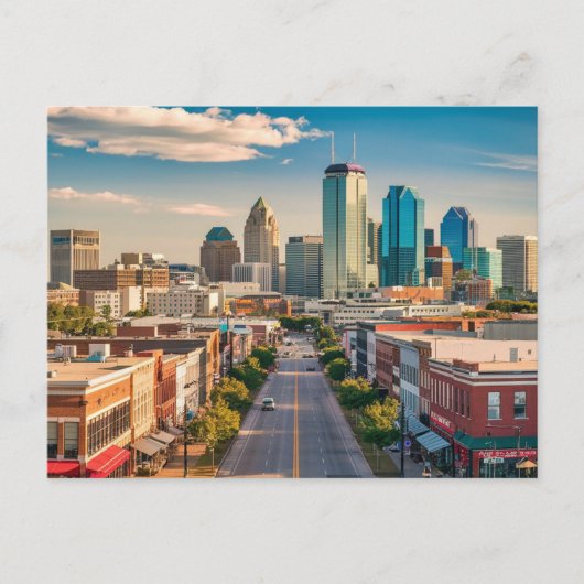Charlotte North Carolina Briefkaart (Voorkant)
