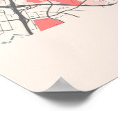 Charlotte - North Carolina Chalk City Map Poster (Hoek)