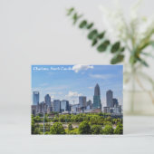 Charlotte, North Carolina City Briefkaart (Staand voorkant)