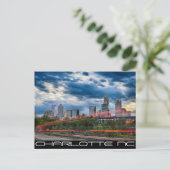charlotte north carolina city skyline briefkaart (Staand voorkant)