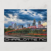 charlotte north carolina city skyline briefkaart (Voorkant)