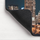Charlotte North Carolina City Skyline Night Muismat (Hoek)