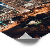 Charlotte North Carolina City Skyline Night Poster (Hoek)