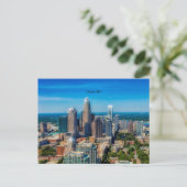 Charlotte, North Carolina cityscape Briefkaart (Staand voorkant)