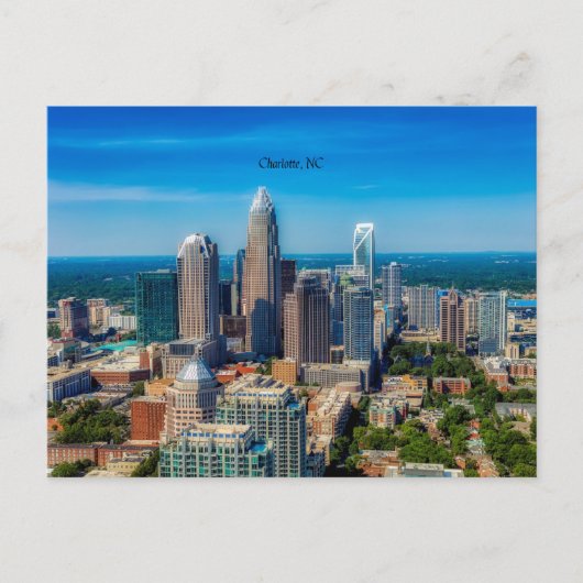 Charlotte, North Carolina cityscape Briefkaart (Voorkant)