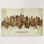 Charlotte North Carolina Cityscape Legpuzzel (Horizontaal)