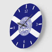 Charlotte (North Carolina) flag Large Clock Grote Klok (Hoek)
