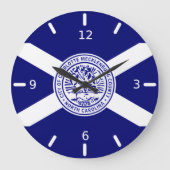 Charlotte (North Carolina) flag Large Clock Grote Klok (Voorkant)