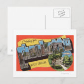 Charlotte, North Carolina - Grote briefscenes Briefkaart (Voorkant / Achterkant)
