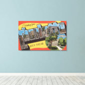 Charlotte, North Carolina - Grote briefscenes Canvas Afdruk (Insitu (Houten vloer))