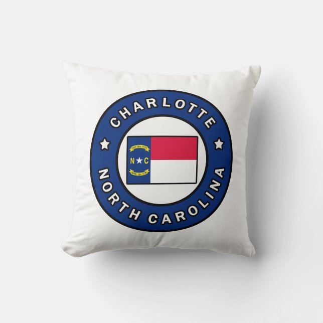 Charlotte North Carolina Kussen (Voorkant)