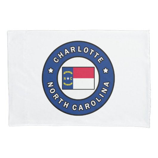 Charlotte North Carolina Kussensloop (Voorkant)