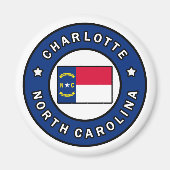 Charlotte North Carolina Magneet (Voorkant)