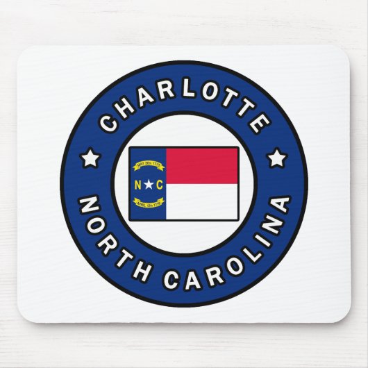 Charlotte North Carolina Muismat (Voorkant)