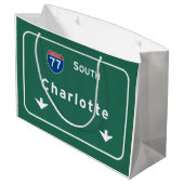 Charlotte North Carolina nc Interstate Highway : Groot Cadeauzakje (Achterkant Gekanteld)