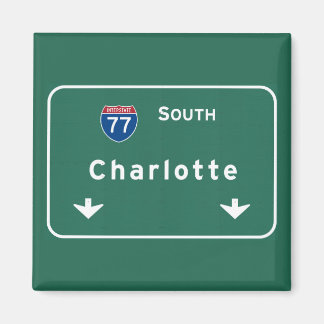 Charlotte North Carolina NC Interstate Highway: Magneet