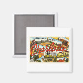 Charlotte North Carolina NC Oude Briefkaart- Magneet (Voorkant / Achterkant)