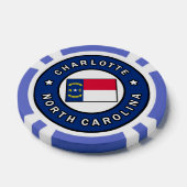 Charlotte North Carolina Poker Chips (Enkel)