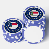 Charlotte North Carolina Poker Chips (Opstapeling)