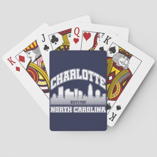 Charlotte, North Carolina Pokerkaarten (Achterkant)