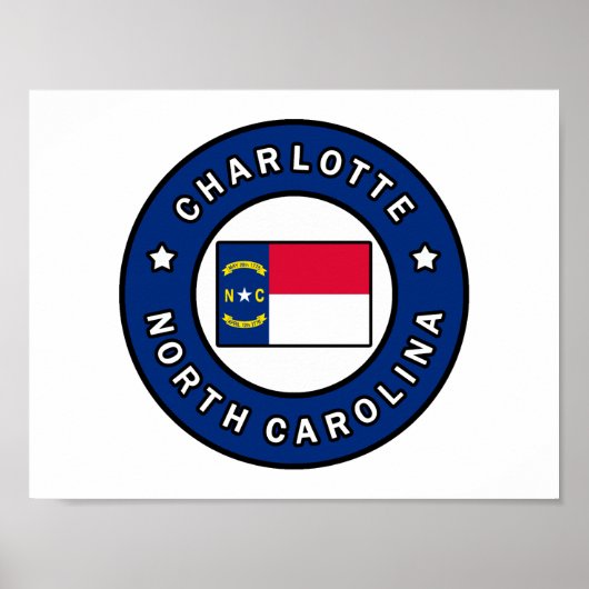 Charlotte North Carolina Poster (Voorkant)