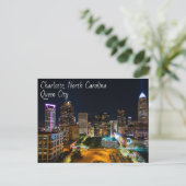 Charlotte, North Carolina- Queen City Briefkaart (Staand voorkant)