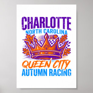 Charlotte North Carolina Queen City Herfst Poster