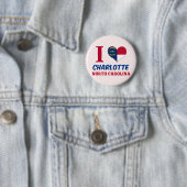 Charlotte, North Carolina Ronde Button 5,7 Cm (In situ)