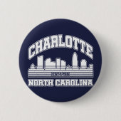 Charlotte, North Carolina Ronde Button 5,7 Cm (Voorkant)