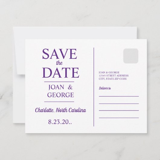 Charlotte, North Carolina, Save The Date (Achterkant)