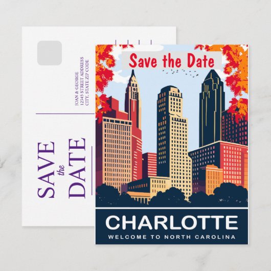 Charlotte, North Carolina, Save The Date (Voorkant / Achterkant)