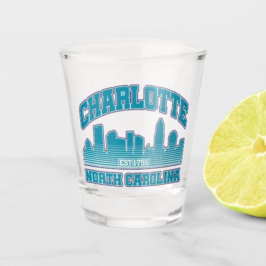 Charlotte, North Carolina Shot Glas (Voorkant)