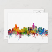 Charlotte North Carolina Skyline Briefkaart (Voorkant / Achterkant)